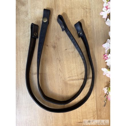 Prémium Bőr Vállpánt pár, 70 cm, fekete