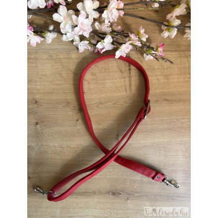 Állítható Bőr Crossbody Pánt – Prémium Kivitel, 120 cm, piros