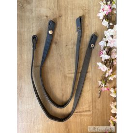 Prémium Bőr Vállpánt pár, 70 cm, szürke