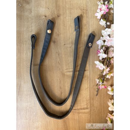 Prémium Bőr Vállpánt pár, 70 cm, szürke