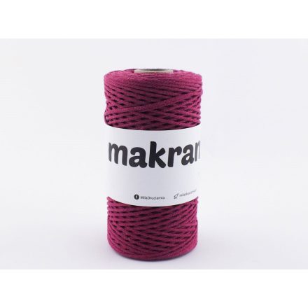 Makramé Fonal, Amaránt, 200m, 2mm, 250g, m026