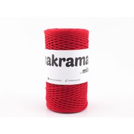 Makramé Fonal, Piros, 200m, 2mm, 250g, m048