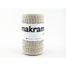 Makramé Fonal, Bézs, 200m, 2mm, 250g, m053