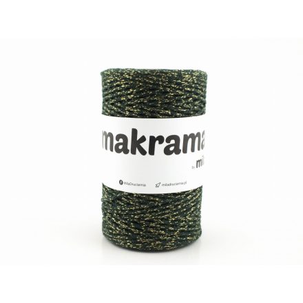 Makramé Fonal Csillogó Arany, Palack, 200m, 2mm, 250g, mg108