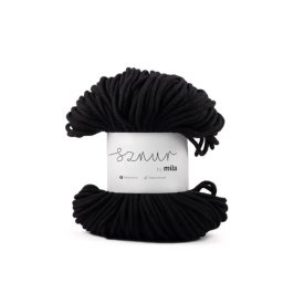 Pamut Zsinórfonal, Fekete, 100m, 3mm, 260g, p007