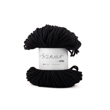 Pamut Zsinórfonal, Fekete, 100m, 3mm, 260g, p007