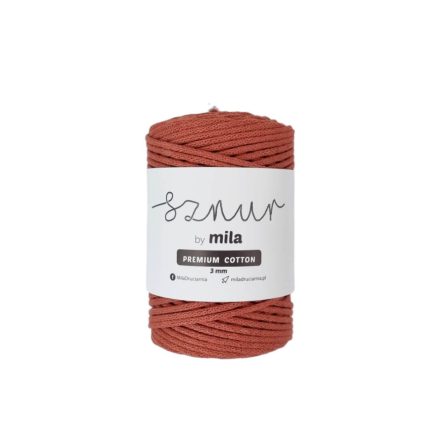 Prémium Pamut Zsinórfonal, Réz, 100m, 3mm, 320g, pc037