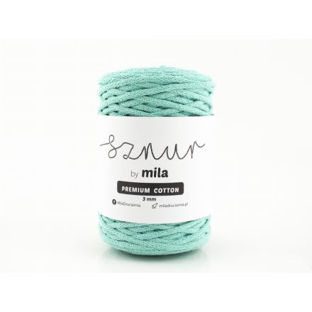 Prémium Pamut Zsinórfonal, Menta, 100m, 3mm, 320g, pc061