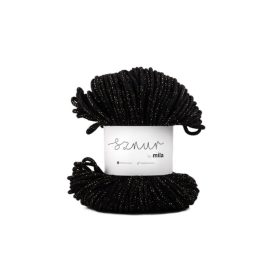   Pamut Zsinórfonal Csillogó Arany, Fekete, 100m, 3mm, 260g, pg106