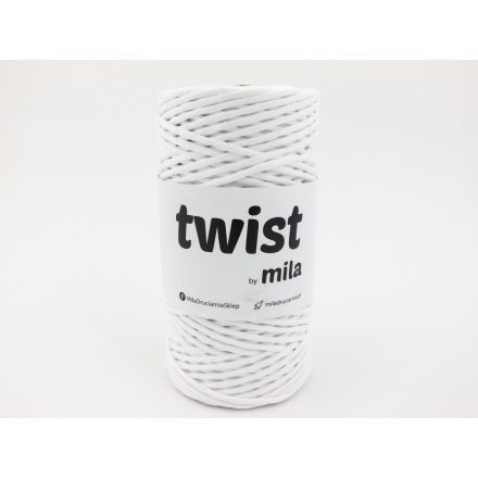 Twist Sodrott Fonal, Fehér, 100m, 3mm, 300g, t001