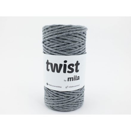 Twist Sodrott Fonal, Sötét szürke, 100m, 3mm, 300g, t005