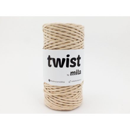 Twist Sodrott Fonal, Homok, 100m, 3mm, 300g, t009