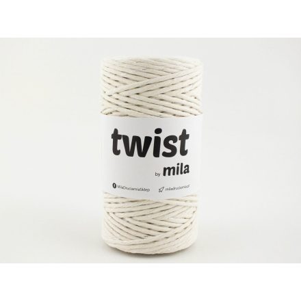 Twist Sodrott Fonal Csillogó Ezüst, Ekrü, 100m, 3mm, 300g, tg103