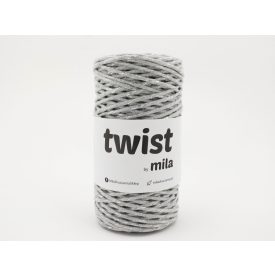   Twist Sodrott Fonal Csillogó Ezüst, Szürke, 100m, 3mm, 300g, tg104