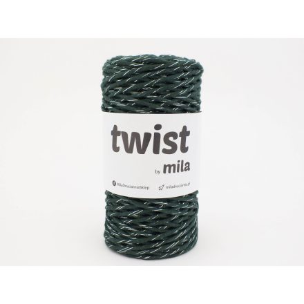 Twist Sodrott Fonal Csillogó Ezüst, Palack, 100m, 3mm, 300g, tg113