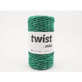   Twist Sodrott Fonal Csillogó Ezüst, Fű, 100m, 3mm, 300g, tg125
