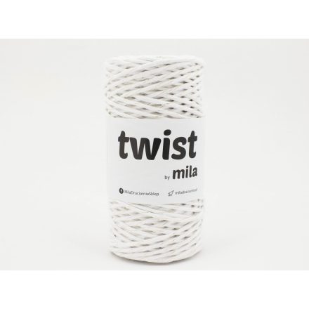 Twist Sodrott Fonal Csillogó Arany, Fehér, 100m, 3mm, 300g, tg201