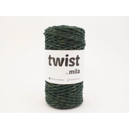 Twist Sodrott Fonal Csillogó Arany, Palack, 100m, 3mm, 300g, tg213