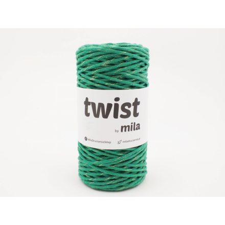 Twist Sodrott Fonal Csillogó Arany, Fű, 100m, 3mm, 300g, tg225