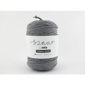   Prémium Pamut Zsinórfonal, Sötét szürke, 100m, 5mm, 600g, pc004