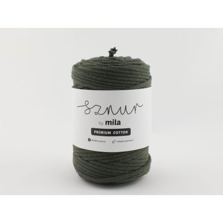 Prémium Pamut Zsinórfonal, Oliva, 100m, 5mm, 600g, pc048