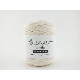   Prémium Pamut Zsinórfonal Csillogó Gyöngy, Krém, 100m, 5mm, 600g, pcg107