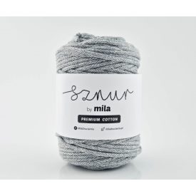   Prémium Pamut Zsinórfonal Mix, Szürke melanzs, 100m, 5mm, 600g, pcm107