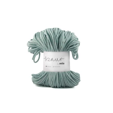 Pamut Zsinórfonal, Melanzs szürke-menta, 100m, 5mm, 450g, pm104