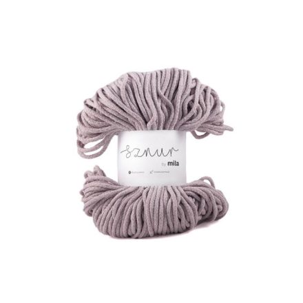 Pamut Zsinórfonal, Melanzs szürke-rózsaszín, 100m, 5mm, 450g, pm105
