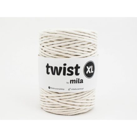 Twist XL Sodrott Fonal, Ekrü, 100m, 5mm, 650g, t001