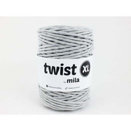 Twist XL Sodrott Fonal, Szürke, 100m, 5mm, 650g, t006