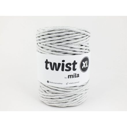 Twist XL Sodrott Fonal, Világos szürke, 100m, 5mm, 650g, t007