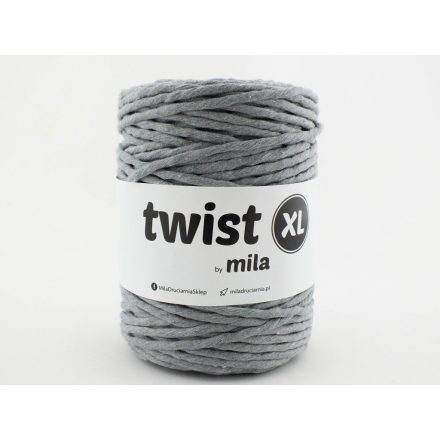 Twist XL Sodrott Fonal, Sötét szürke, 100m, 5mm, 650g, t041