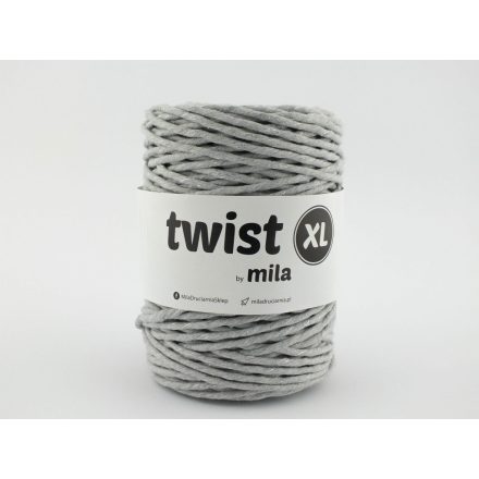 Twist XL Sodrott Fonal Csillogó Ezüst, Szürke, 100m, 5mm, 650g, tg104